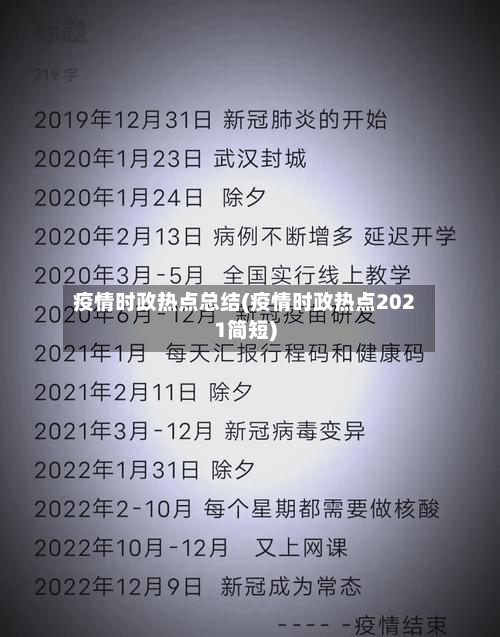 疫情时政热点总结(疫情时政热点2021简短)-第2张图片